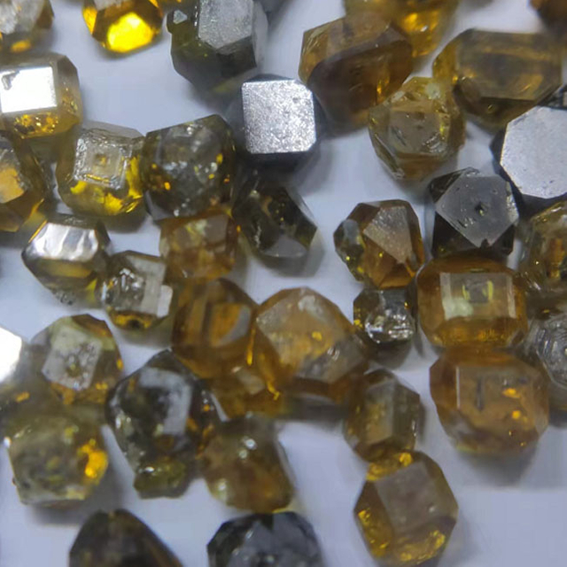 Good quality Diamond single crystals, yellow rough diamond INFI